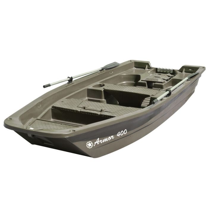 Barque Silurine 4m et moteur Eco Booster V 55 lbs ; Delta Nautic