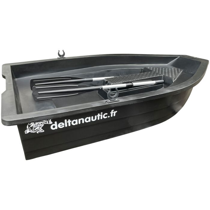 Barque de peche avec moteur thermique et remorque - Rotomoulés -  Polyéthylène - Polyester (10393243)