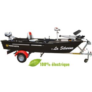 Pack  Silurine 4m Bass Boat SPIRIT Blacky Electrique